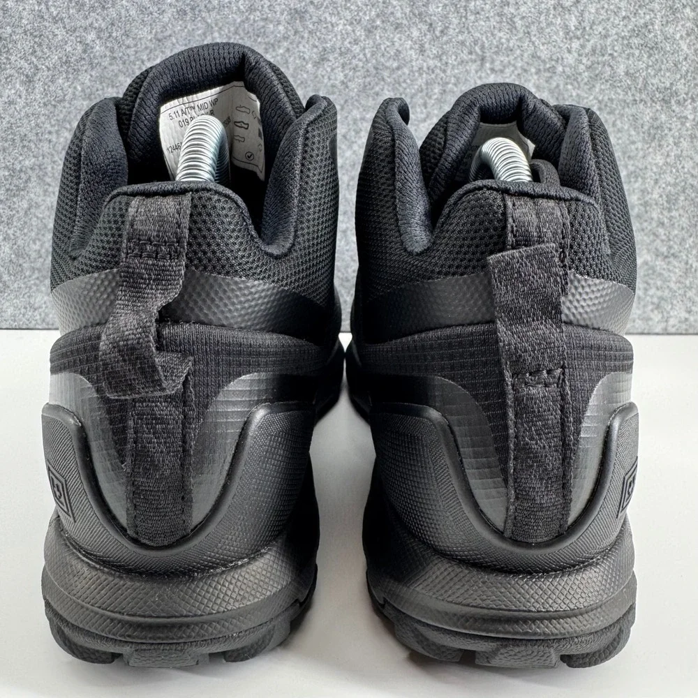 5.11 A/T Mid WP Tactical Boots Mens 6.5 Black Waterproof Hiking Worn 1X
